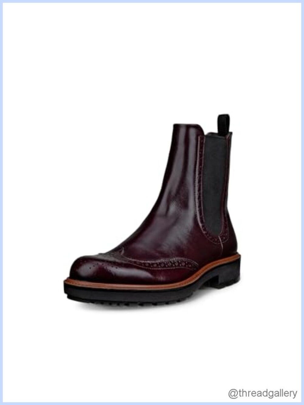 ECCO Metropole Oslo Chelsea Wingtip Boots Leather Ankle Bootie